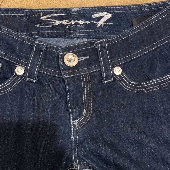 Seven7 Vintage Dark Denim Jeans - Picture 2 of 4
